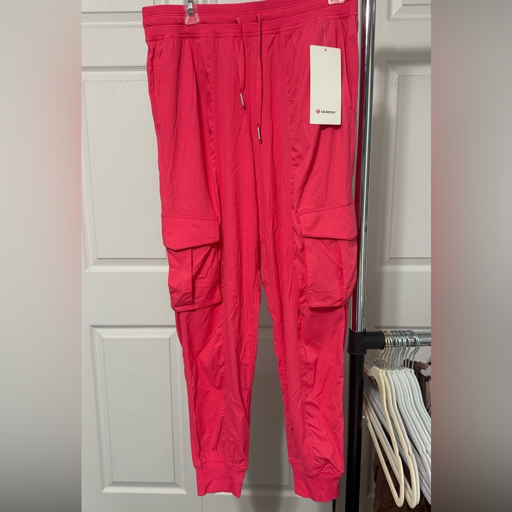 #71 Lululemon Pink Cargo Joggers